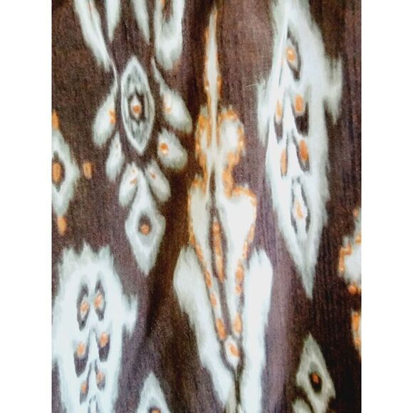 Chico's‎ 3 Southwest Sleeveles Casual Tank Top Shell Browns XL Gathered Neckline - Picture 6 of 6